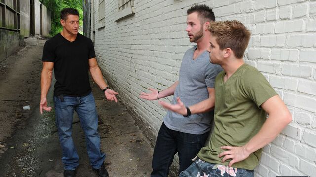 Men.Com - Johnny Rapid, Bryce Evans, Chris Bines hide their love away