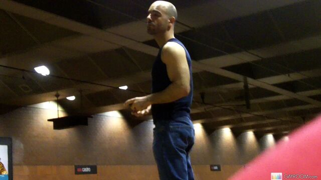 Gay Room - Good guy Adam Russo doing something in an elevator