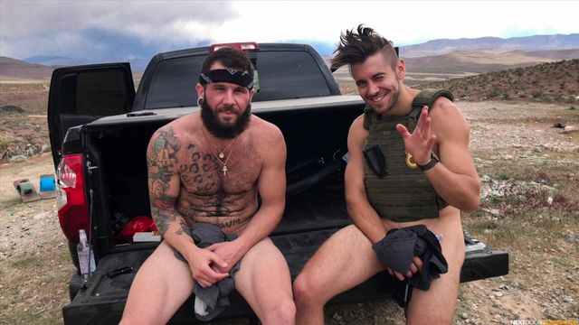 Nextdoor Studios - Gun nuts Dante Colle and Johnny Hill fuck outdoors