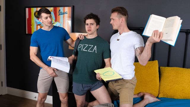 Nextdoor Buddies - Study group threesome (starring Jackson Cooper, Will Braun, Michael Jackman)