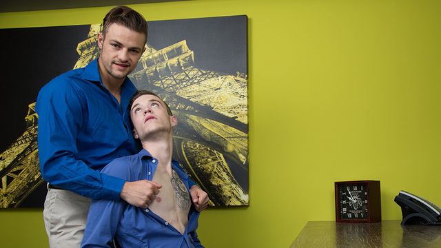 Nextdoor Studios - Scott Finn and Charlie Pattinson fucking in the office