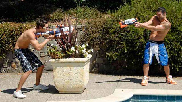 Nextdoor Studios - Johnny Torque and Samuel O'Toole having fun on the set