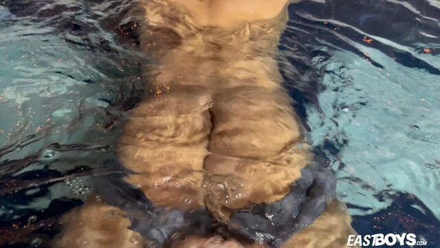 Eastboys - Ricky Iglesias shows his guns outside and while showering