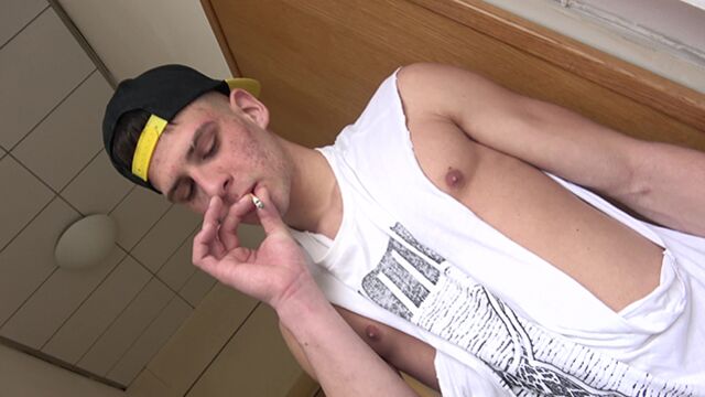 Eastboys - Flavio Conroy smokes a cigarette and enjoys a handjob too