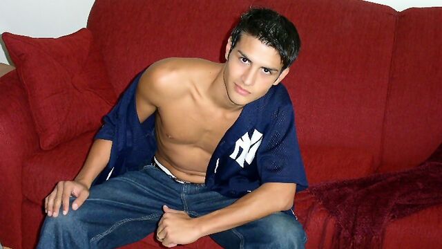 Pride Studios - Married pretty boy stroking his hairy cock HARD