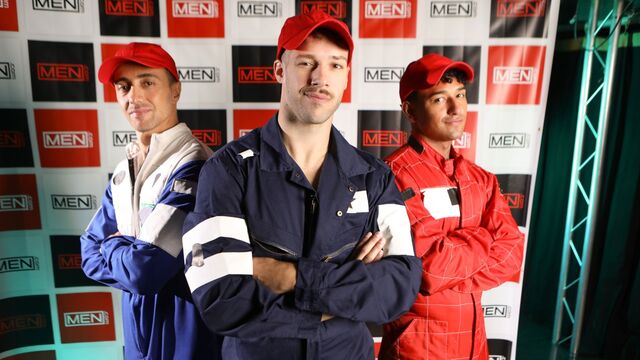 Men.Com - Race to orgasm with Kenzo Alvarez, Arno Antino, and Liam Alyesto
