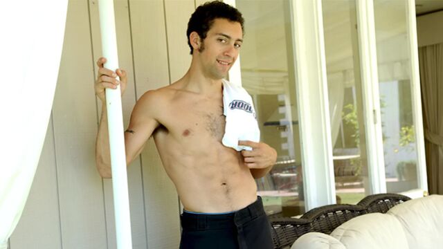 Nextdoor Male - Artsy solo guy decides to jerk off on a porch