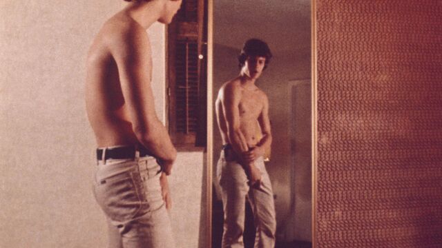 Falcon Studios - Allen jerks off to his own reflection cuz why not