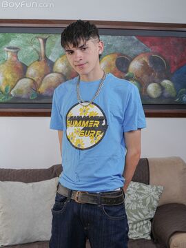 BoyFun - Jean Farelo looks hot with piercings and while nutting