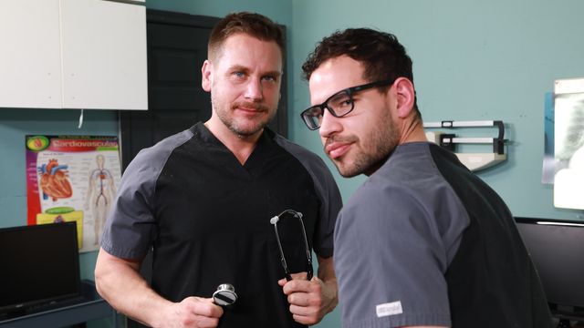 Men Over 30 - Hans Berlin and Angel Ventura fuck in the examination room