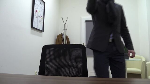 Bigstr - Blondie with a bowtie gets fucked on all fours