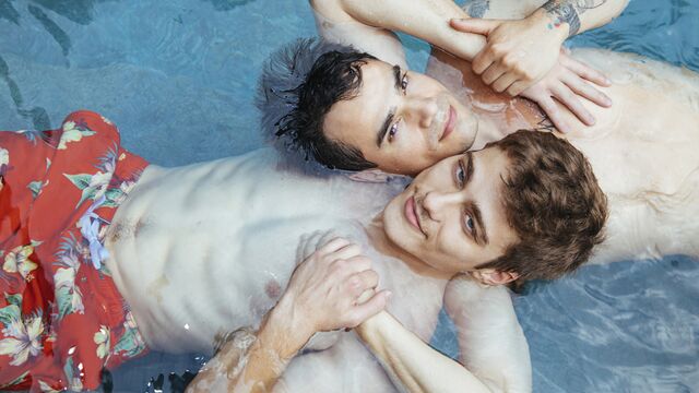 Cocky Boys - Poolside anal pounding for Blake Mitchell & Levi Karter