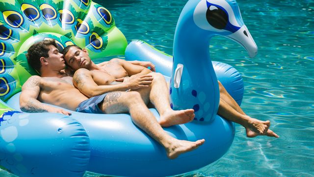 Cocky Boys - Clark Davis & Ricky Roman barebacking outdoors