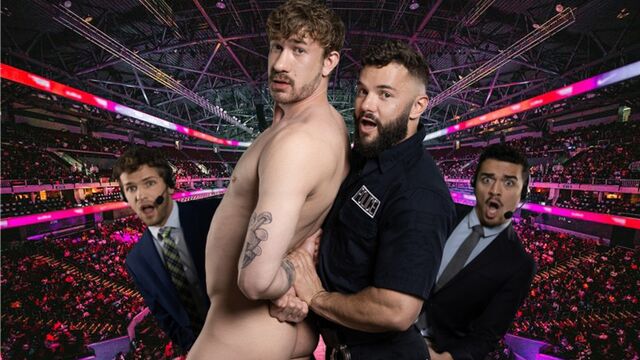 Men.Com - Hayden Harding and Evan Jordie fuck on the table, post-streak