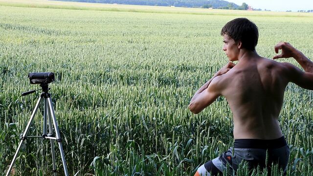 Eastboys - Curtis Ladner is strong, sexy, and ready to cum