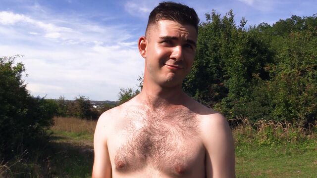 Bigstr - POV hairy outdoor anal with Denny and Matej