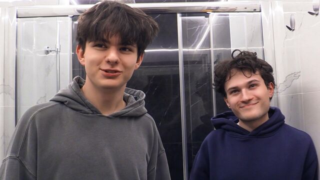 Bigstr - Two twinks almost fighting over his big fucking load