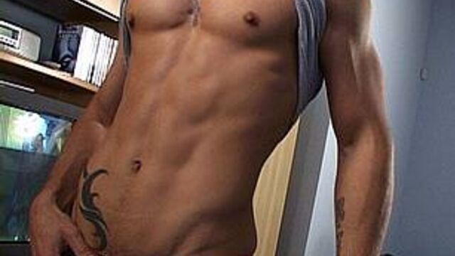 Nextdoor Buddies - Strong and sexy dude named Fox jerks his hairy dick