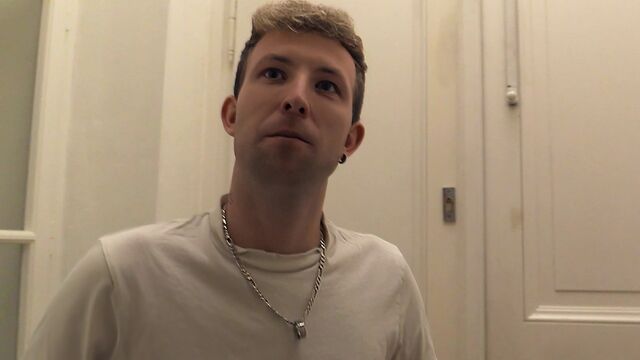 Bigstr - Hairy Czech stud fucking gay ass on the floor in POV