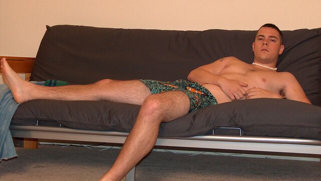 Nextdoor Male - Mid dude is happy to stroke his dick and look bored