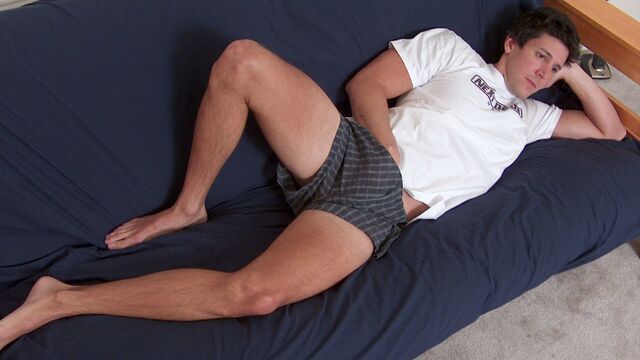Nextdoor Male - Billy blows his big load all over that sexy crotch area