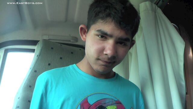 Eastboys - Romik jacking off his young yet hairy penis on his own
