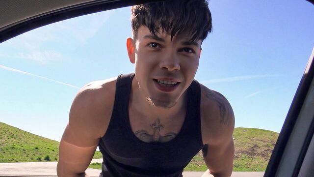 Bigstr - Denny and Adonis King fuck in a car, off the road