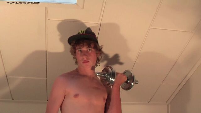 Eastboys - Cary the oily maateur is showing his HOT body