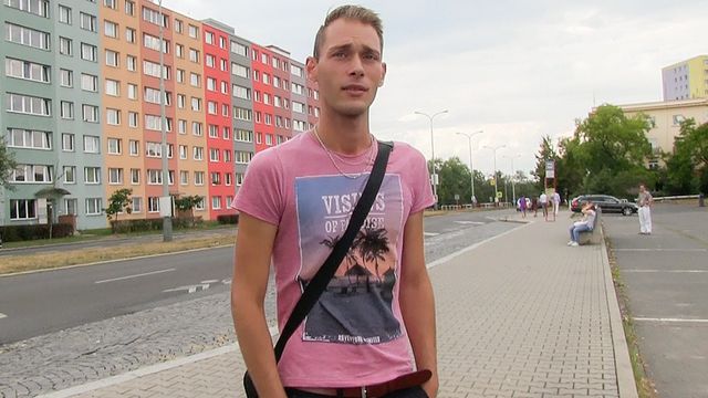 Bigstr - Skinny Czech gay guy fucks outdoors and indoors