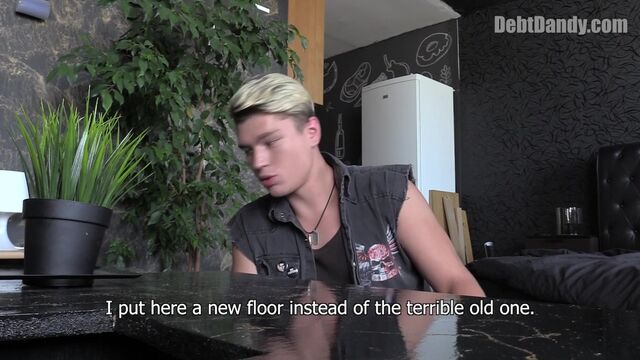 Bigstr - Beefy young boy servicing a hung debt collector