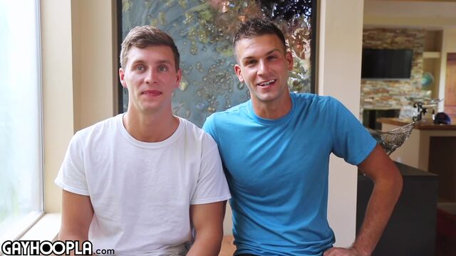 Gay Hoopla - Muscular Mathieu Sire and Adrian Monroe fuck hard