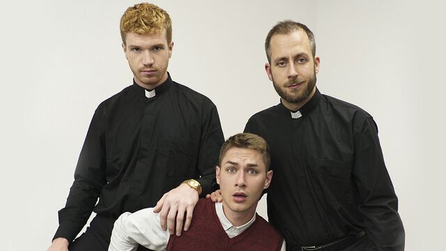 Yes Father - Gay sex with priests, starring Dacotah Red, Zak Bishop, and Joel Someone