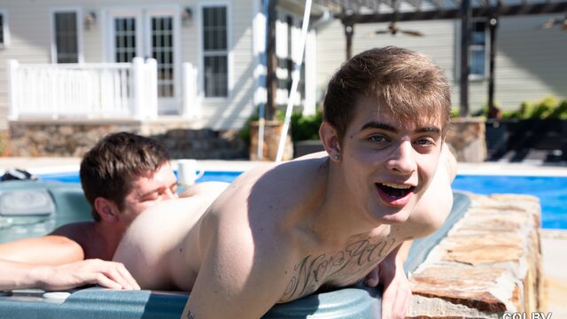 Colby Knox - Hardcore outdoor anal sex with Colby Chambers and Willy T.