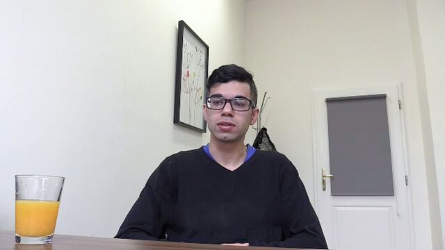 Bigstr - Hairy booty nerd gets fucked from behind in POV