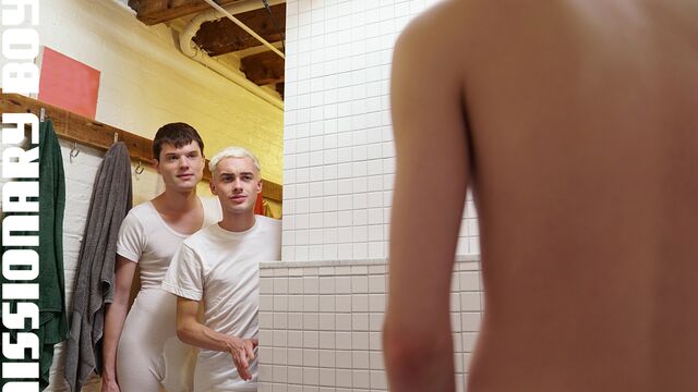 Missionary Boys - Mormon twink 3some featuring Elder Clarke and others