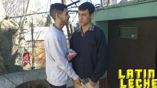 Latin Leche - Inked Latin boys enjoying a quick bareback session