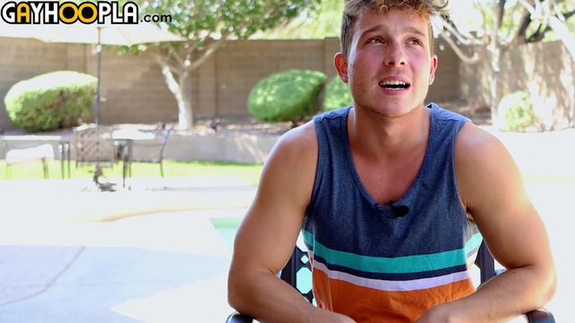 Gay Hoopla - Cocky newcomer Lukas Cannon talks to the camera