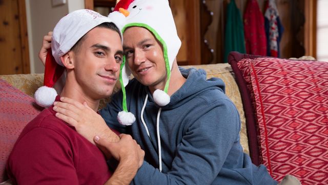 Nextdoor Raw - Hardcore Christmas anal video starring Ryan Pitt and Nate Stone