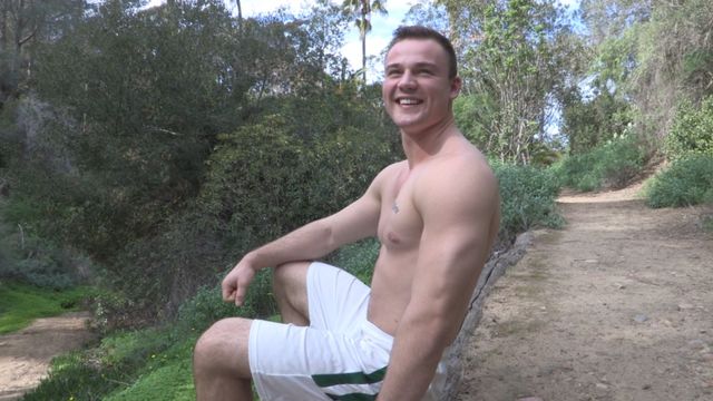 Sean Cody - Surprisingly hairy solo guy jerking his meaty-looking cock