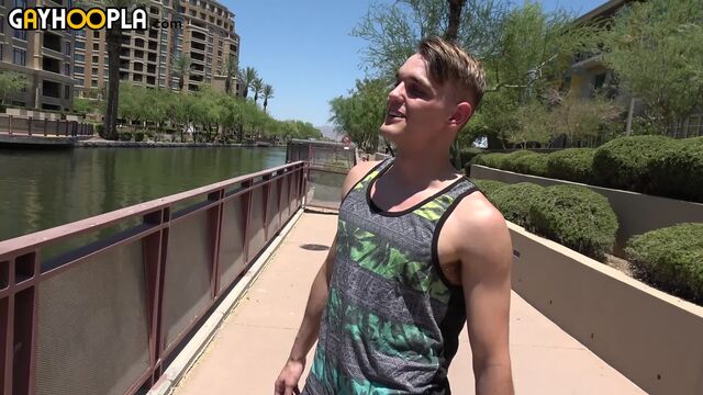 Gay Hoopla - Hairy cock hottie Dylan Cover jerking off like crazy in his solo vid