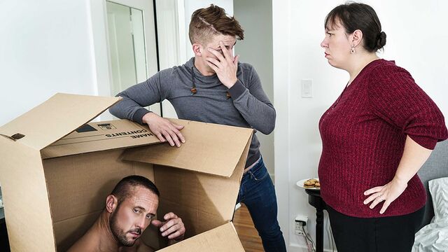 Men.Com - Stepdad Myles Landon fucking his new son (Jake Porter) anally