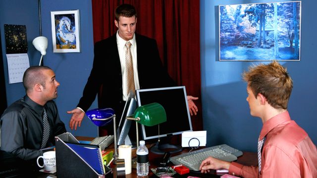 Richard.XXX - Office three-way with Tristan Tucker, Sebastian Rivers, RC Ryan